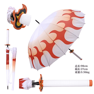 Guarda Chuva Katana De Rengoku Kyojuro Demon Slayer Kimetsu Yaiba
