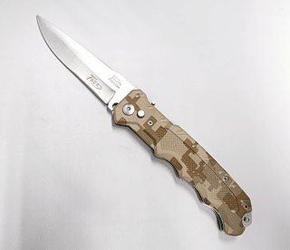 Canivete Tático Militar Automático Saque Rápido Camuflado
