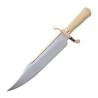 Faca Top Cabo de marfim artificial C/Couro Sintético Adequado para Coleção