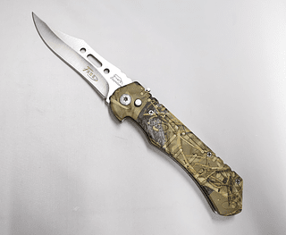 Canivete Tático Militar Automático Saque Rápido Camuflado